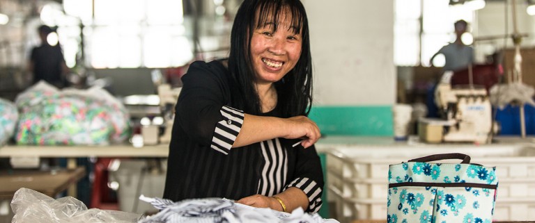 China factory worker